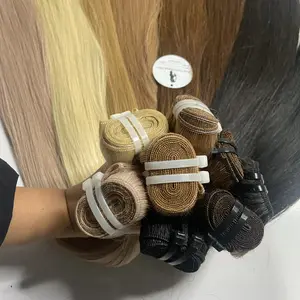 Russian Human Hair Tape 100 Virgin Remy Tape in Hair Extension Double Drawn European DHL FEDEX Set Style TNT Piece EMS Color Gua