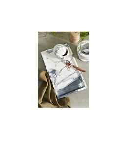 Round marble <b>tray</b> for <b>vanity</b> dresser organizing skincare makeup perfumes with chic modern interior styling - Product Image 6