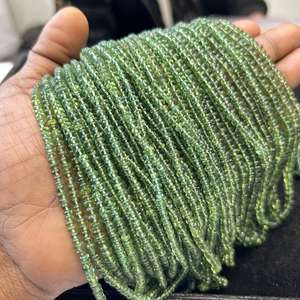 Cadena de cristal de hebra de cuentas de piedra de apatita verde-Joyería de cuentas Premium - Product Image 2