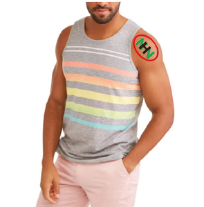 Débardeur pour homme de qualité supérieure, design personnalisé, coton imprimé, débardeur décontracté pour l'entraînement, exporté par un fournisseur du Bangladesh - Product Image 2
