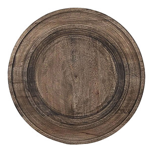 Assiette de présentation en bois d'acacia gravé de qualité supérieure, fabriquée à la main, compatible lave-vaisselle, 100 pièces, centre de table moderne et luxueux pour mariage et Thanksgiving - Product Image 5