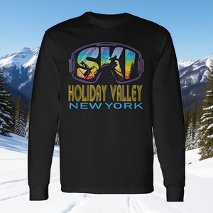 T-shirt a maniche lunghe da sci Holiday Valley New York - Product Image 3