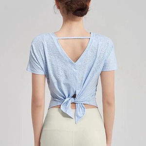 Women Gym Jogging <b>Top</b> Fitness Quick Dry Yoga Shirts <b>Short</b> Sleeve Mesh Athletic Shirt Outdoor Running Sporting Sweat Suits Pink - Product Image 1