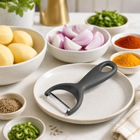 Roestvrijstalen Y-schiller aardappel- en groenteschiller met zachte handgreep, keukenhulp voor currybereiding, groothandel bulk levering