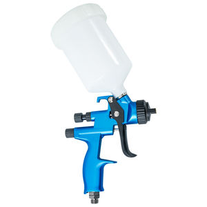 Pistola de pulverización de potencia neumática HTE profesional, pistola de pulverización de aire a presión reducida con copa 600 C.c - Product Image 1