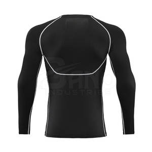 Camisetas de Compresión para Hombre de Secado Rápido y Transpirables, Spandex/Poliéster, Manga Corta, Corte Regular, para Gimnasio, Entrenamiento - Product Image 2