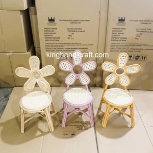 Silla Infantil de Ratán Natural Hecha a Mano para Alquiler en Fiestas de Cumpleaños, Asientos Ecológicos para Eventos, Fabricante Mayorista - Product Image 5