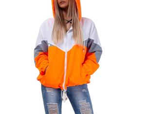 Veste coupe-vent imperméable extérieure de haute qualité pour femmes Capuche en nylon Tissu teint Techniques imprimées Broderie personnalisée tricotée - Product Image 6