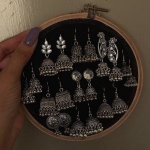 2024 nouveaux modèles bas quantité minimale de commande indien traditionnel Antique Style afghan oxydé Jhumka Bali boucles d'oreilles bijoux personnalisés pour les femmes - Product Image 6