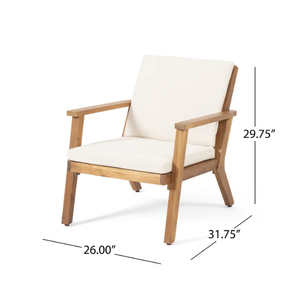 Muebles de jardín más vendidos, hechos de madera maciza y una combinación de espuma gruesa y tela suave. - Product Image 4