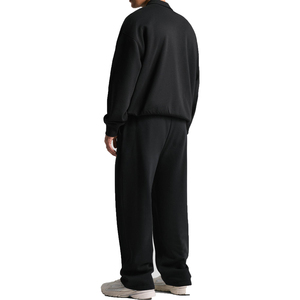 Sudadera de gran tamaño para hombre, 100% algodón, manga larga, camisas gruesas, cuello, Polo, sudaderas con capucha, ropa de calle, camiseta de talla grande OEM - Product Image 3