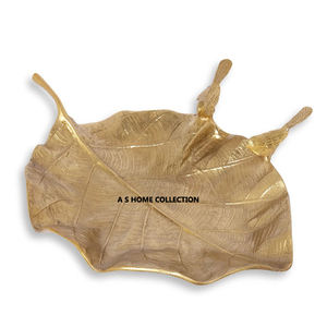 Bol Urlis de couleur or brillant, fait à la main par un artisan, pour des cadeaux de mariage décoratifs de luxe et l'affichage de pétales de rose flottants - Product Image 2