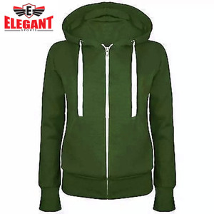 Felpe <span class=keywords><strong>con</strong></span> <span class=keywords><strong>Cappuccio</strong></span> da Donna in Lana e Cotone Invernali <span class=keywords><strong>con</strong></span> Logo Personalizzato, Tinta Unita Frontale, di Elegant Sports - Product Image 3