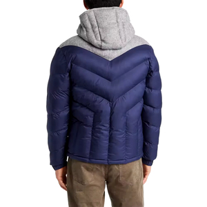 Nouvel arrivage Veste matelassée d'hiver à col montant zippée et boutonnée personnalisée pour hommes de marque - Product Image 2