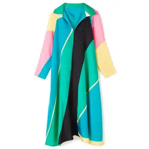 Phụ Nữ Mặc Giản Dị Dài Cổ Áo Phong Cách Kaftan Kurti Thiết Kế Hàng Đầu Cho Đảng Mặc Sang Trọng Mặc Cho Cô Gái Mùa Hè Bãi Biển Đẹp Ăn Mặc