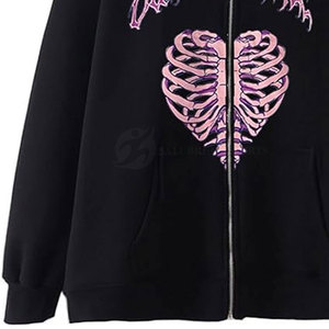 Nouvel Arrivage – Sweat à Capuche Épais en Polaire pour Homme, Modèle Hiver Uni avec Strass et Technique de Sérigraphie Gonflée, Vente Chaude - Product Image 3