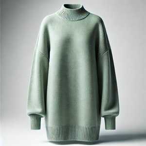 Women's Casual Cartoon Pattern Pullover Sweater-Regular <b>Length</b> Knitted Covered Button with Lace and Flowers for Autumn Winter - Product Image 4