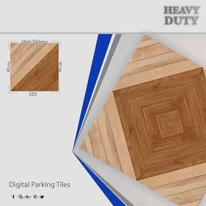 Azulejos de estacionamiento al aire libre de porcelana digital 16x16 de grado comercial de calidad superior 400x400mm de la India - Product Image 1