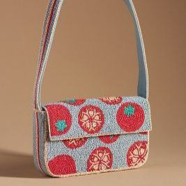 Bolso de mano de diseñador con cuentas hecho a mano de estilo indio de color amarillo, estilo bohemio, compras nocturnas de glowin fashion - Product Image 2