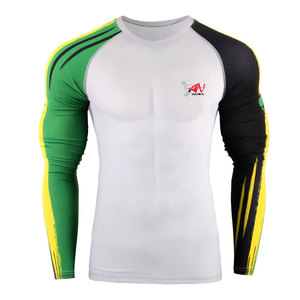 Tendance du moment : Rashguard à manches longues pour homme, tissu extensible et flexible, chemise de sport - Product Image 1