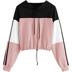 Vente en gros Pull-over court en polaire éponge française pour femmes Sweat-shirt surdimensionné décontracté personnalisé pour l'hiver - Product Image 6