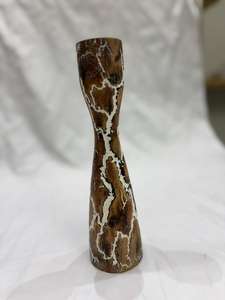 Wooden Candlestick Holder Handcrafted Rustic Round for Bars <b>Home</b> <b>Decor</b> Crafts Galore - Product Image 5