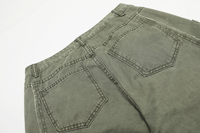 Pantalon cargo pour homme de haute qualité 2025, poche zippée, boutonnière, toile, poche 3D, jambe large, pantalon baggy pour homme, lavé