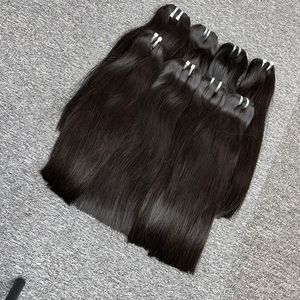 Vente en gros de haute qualité 100% extensions de cheveux humains bruts vietnamiens vierges trame droite naturelle en 44 + couleurs claires - Product Image 3