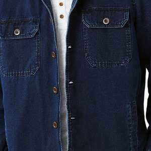 Oversized Embossed <b>Denim</b> <b>Jacket</b> Custom Ripped Unisex Design High Street 100% Cotton Wholesale for Men Women Winter Essential - Product Image 4