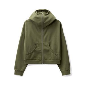 Sudadera con capucha con cremallera y forro polar de algodón 100% de 410GSM para hombre de fabricante, ajuste Regular de invierno de alta calidad, fabricada en Pakistán - Product Image 6