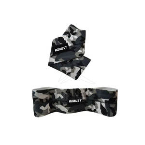 תמיכת הסוואה אפורה חדשה באיכות גבוהה הרמת משקולות עמידה קלע קל ריאקטיבי ספסל לחץ רצועת אימון כוח מרפק - Product Image 1