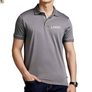Polos de sport en piqué de golf pour hommes avec logo brodé polos élastiques rayés pour hommes vente en gros de vêtements décontractés de haute qualité - Product Image 1