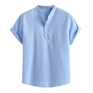 Camisas Casuales Personalizadas para Hombre, Tallas Grandes, Antiarrugas, 100% Algodón/Poliéster, con Logotipo y Color Personalizados - Product Image 1