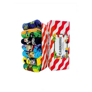 7-Pack Breathable Art <b>Socks</b> 3 Patterned Colorful Daily Use <b>Boxed</b> <b>Socks</b> - Product Image 1
