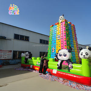 Tour Escalade Gonflable Commercial Thème Panda Mur Escalade pour Parc Attractions Terrain Jeu - Product Image 4