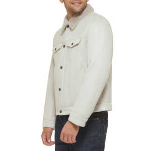 Venta al por mayor de alta calidad superventas chaquetas de cuero de los hombres de color blanco chaqueta de moda de invierno para hombre - Product Image 4