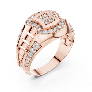 Bague de mariage en or jaune 14 carats avec diamant rond de laboratoire pour femmes |   Nouveau diamant cultivé - Product Image 6