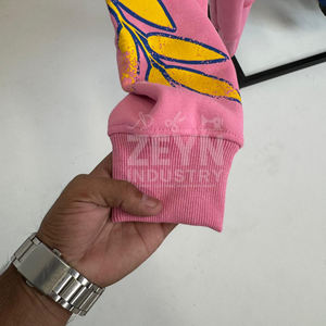 Meilleurs sweats à capuche sérigraphiés, logo personnalisé, streetwear, coton, lettres imprimées, respirant, lavage à l'acide, sweats à capuche sérigraphiés OEM - Product Image 5