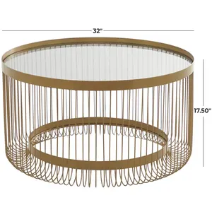 Advantageous Design Round Shape Coffee Table Top Quality Large Size Metal Center Table - Product Image 3