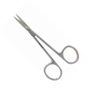 Tijeras Oftálmicas de Precisión, Rectas y Puntiagudas, de Acero Inoxidable, Instrumento Microquirúrgico de 11.5 cm de Longitud, con Certificación CE - Product Image 2