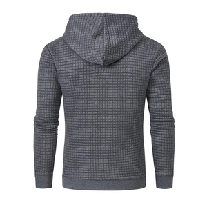 Sweat à capuche thermique d'hiver surdimensionné avec fermeture éclair, logo personnalisé, épaules tombantes, 100 % coton respirant pour homme – En promotion - Product Image 5