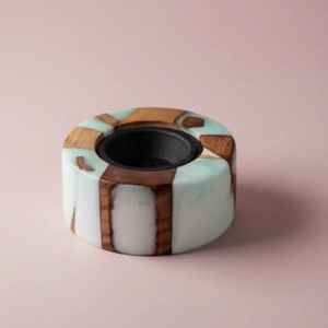 Quemador de Incienso Árabe Ecológico de Madera de Acacia con Inserto de Metal Diseñado para Uso Religioso, para Quemar Bakhoor, Fragancias Diarias y Rituales - Product Image 4