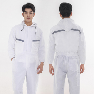 Directo de fábrica, venta al por mayor, mono grueso transpirable de poliéster, logotipo personalizado, ropa de trabajo de seguridad, uniforme, monos de trabajo - Product Image 2