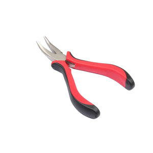 Kit d'outils d'extension de cheveux attachés à la main avec aiguille à coudre pince d'extension de cheveux en acier inoxydable or rose avec pinces à cheveux, ciseaux - Product Image 3