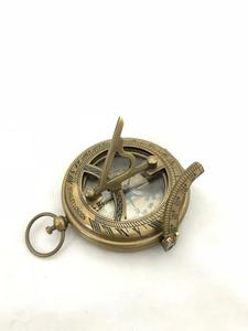 Wholesale 60mm Mini Leather Brass Marine Shockproof Lightweight <b>Compass</b> with Pointer Dial for Promotional Gifts and Travel Use - Product Image 3