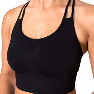 Vêtements de sport de couleur noire Fitness Yoga Wear Leggings et ensembles de soutien-gorge Spandex Polyester avec poche femmes ensembles de Yoga d'entraînement à vendre - Product Image 5