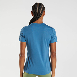 Alta calidad de gran tamaño 220 Gsm algodón peinado pesado 100% camiseta logotipo personalizado mujeres gota hombro manga corta Camisetas - Product Image 2