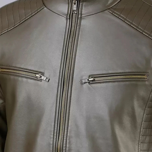 New Top Selling High Quality Winter Leather <b>Canvas</b> <b>Jacket</b> for Men with Stand Collar Stylish for Streetwear Wholesale - Product Image 5