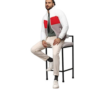Nouvelle arrivée de blouson bombardier d'hiver pour hommes personnalisé grande taille 100% toile de coton veste chaude en gros - Product Image 4
