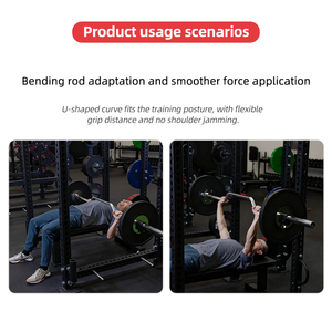 <span class=keywords><strong>Barra</strong></span> de Pesas Curva de Alta Calidad para Press de Banca, Sentadillas con Seguridad, <span class=keywords><strong>Barra</strong></span> para Ejercicios de Espalda - Product Image 3